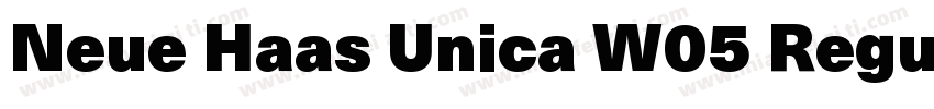 Neue Haas Unica W05 Regular字体转换